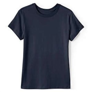5/$15 Land's End Girls Navy Classic T-shirt